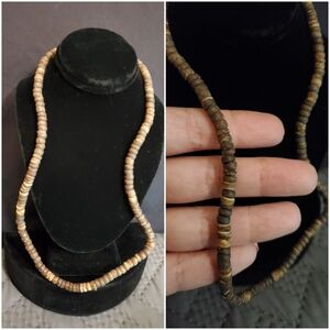 Vintage Coconut Bead Necklace